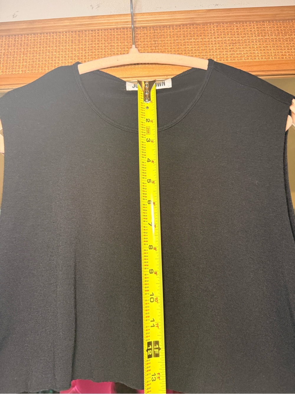 Joah Brown Modal Crop Top Black - Picture 4 of 7